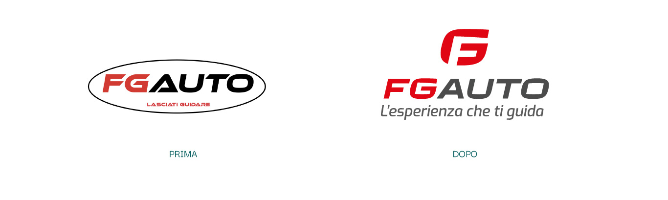 Prima e dopo del restyling del logo